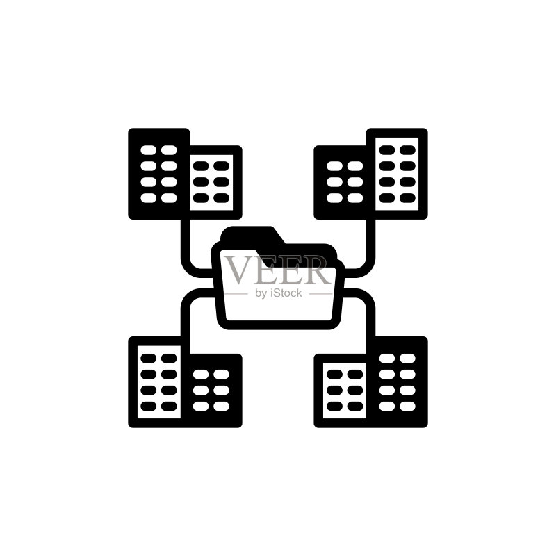矢量项目组织图标。Logotype图标素材