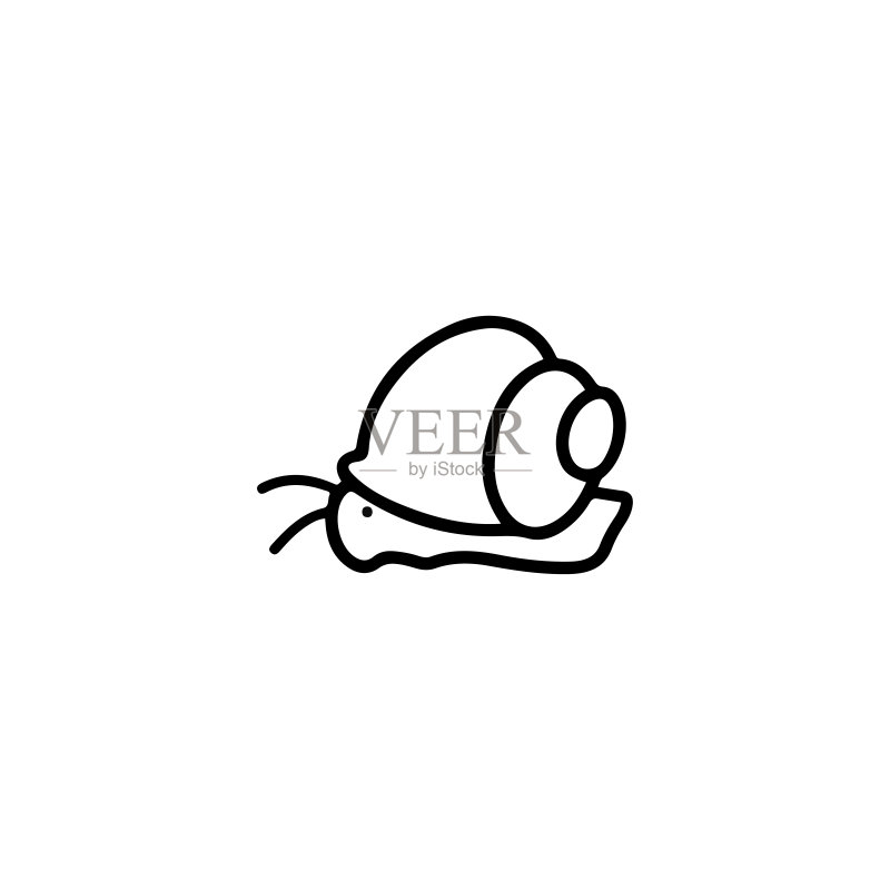 蜗牛Logo模板矢量图标图标素材