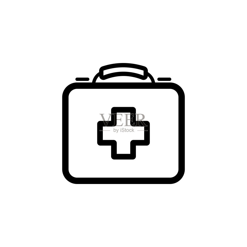 急救箱线性图标图标素材