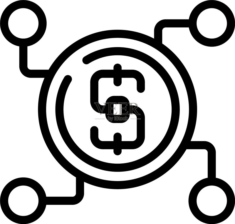 职业资金图标轮廓图标素材