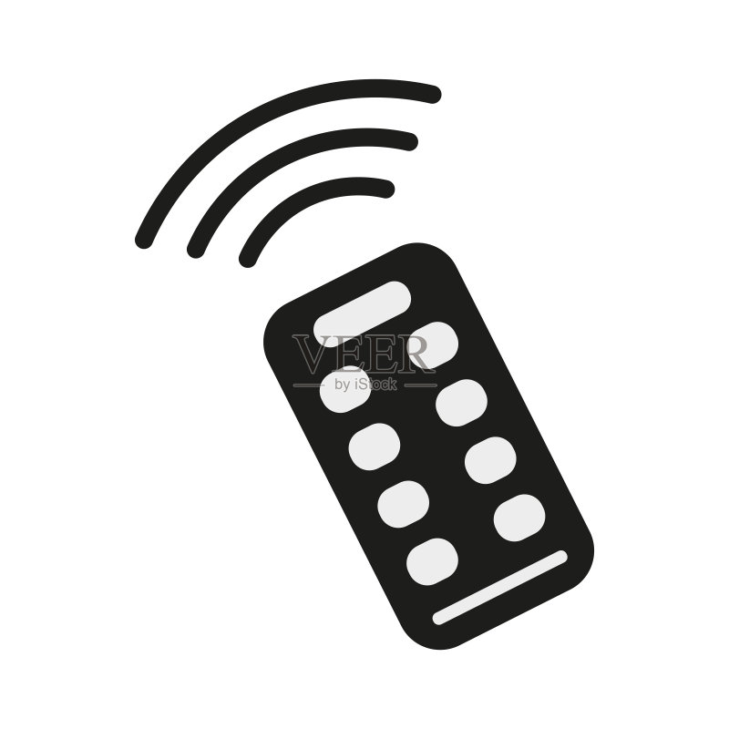 遥控器图标矢量图图标素材