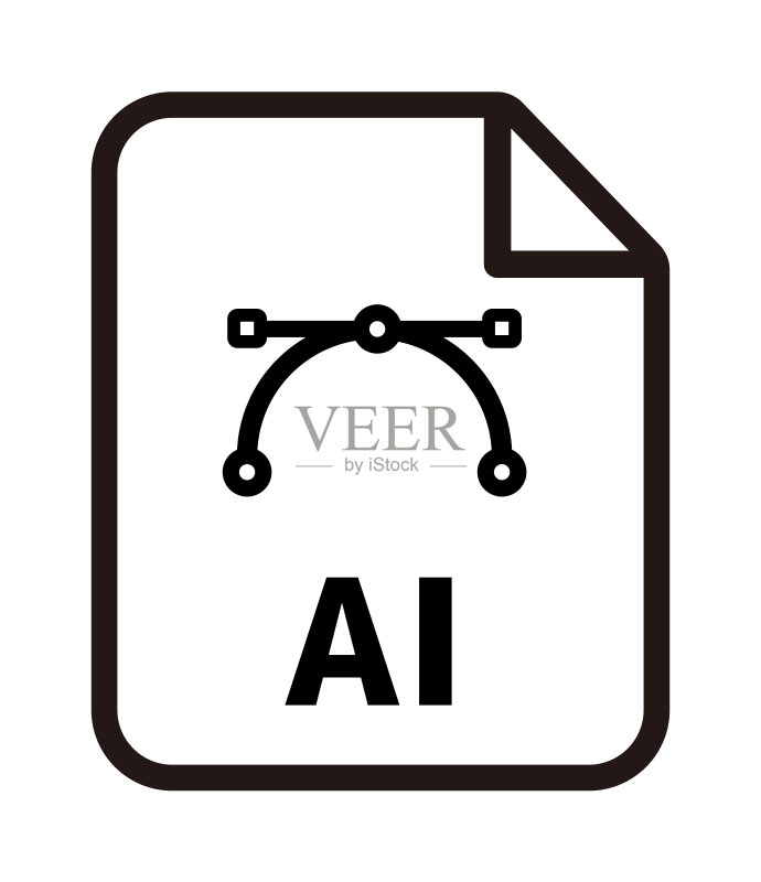 文件格式矢量图标，AI，Illustrator图标素材