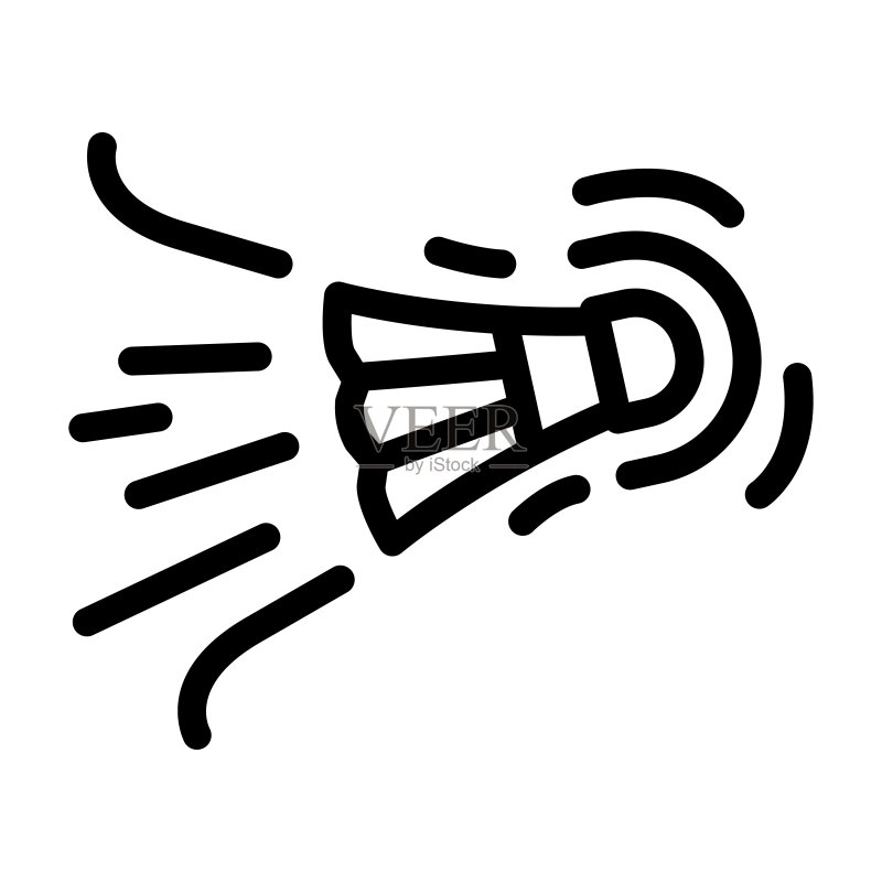 快速羽毛球拍线条图标矢量插画图标素材