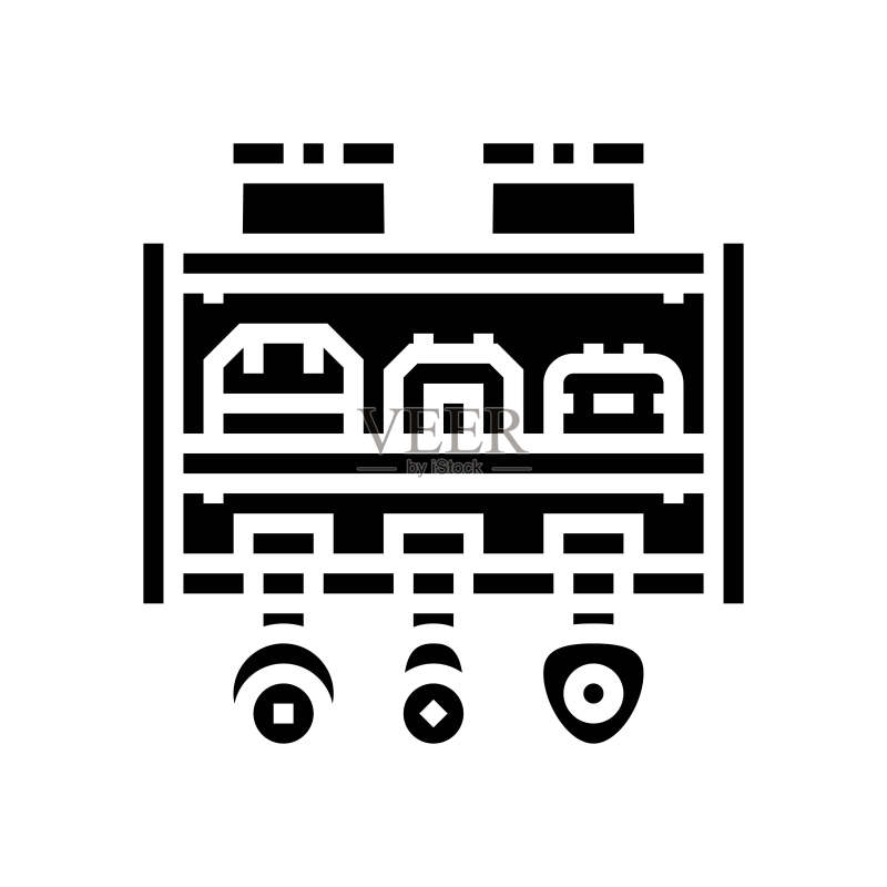 电钻架车库工具标志符号矢量图图标素材