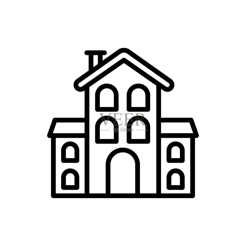 矢量房屋图标，符号图标素材