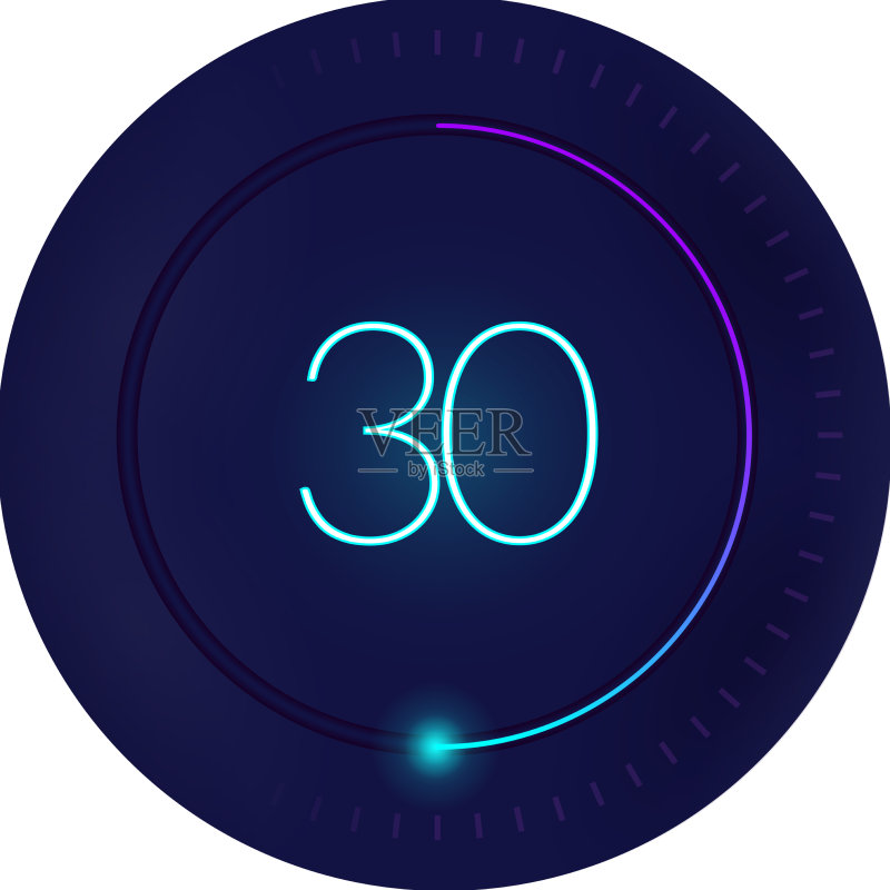 30秒倒计时合成素材图标素材