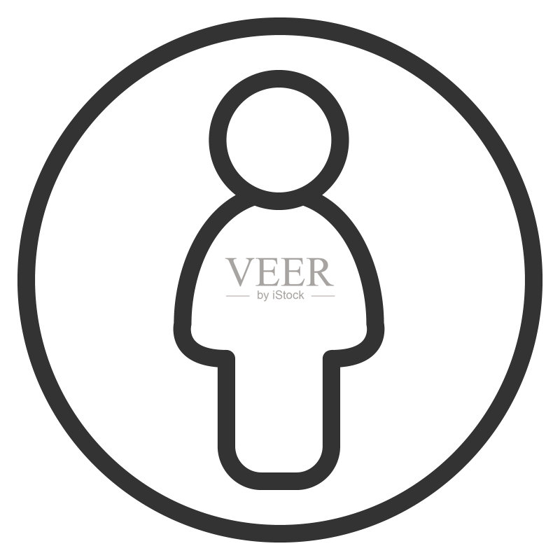 商业人士侧面图标矢量符号图形插图图标素材