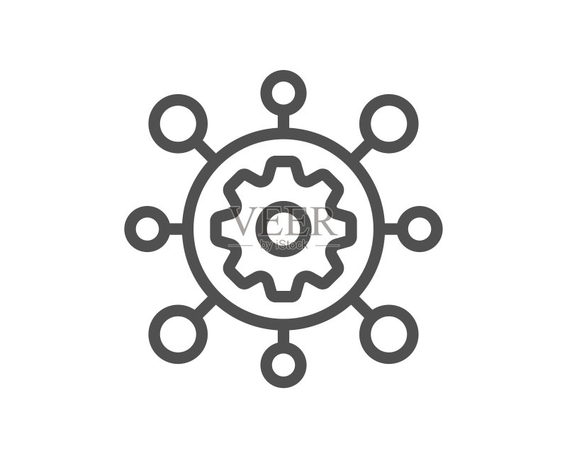 框架服务维护线条图标图标素材
