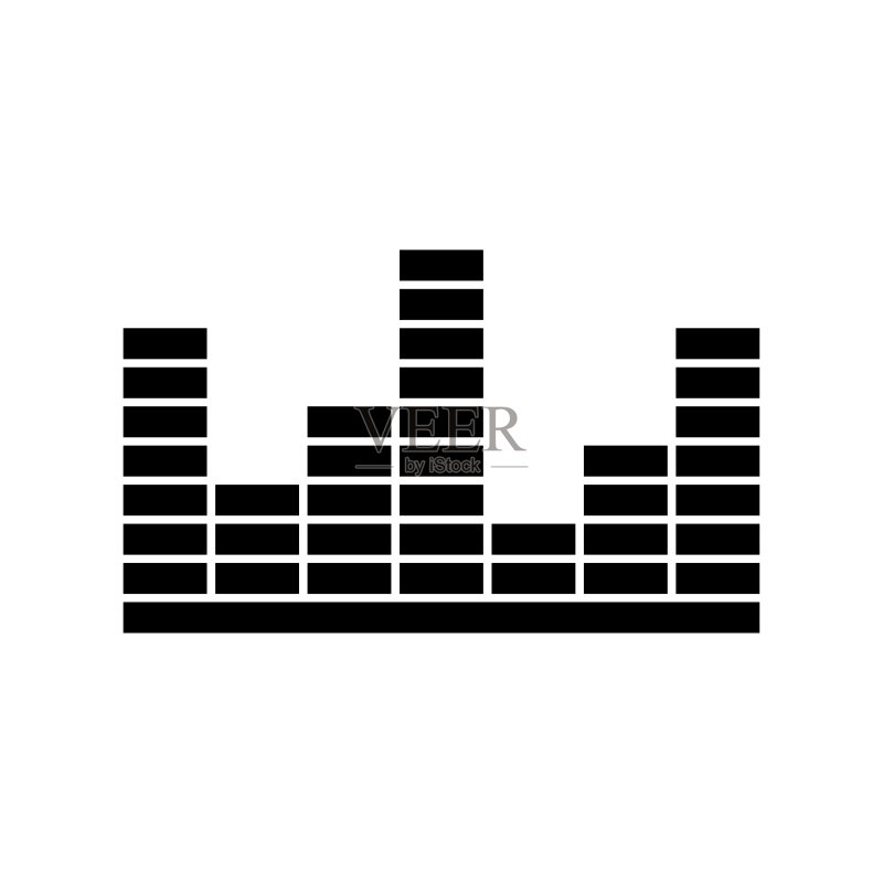 均衡器声波图标矢量图图标素材