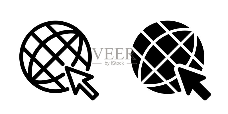 地球图标模板矢量图图标素材