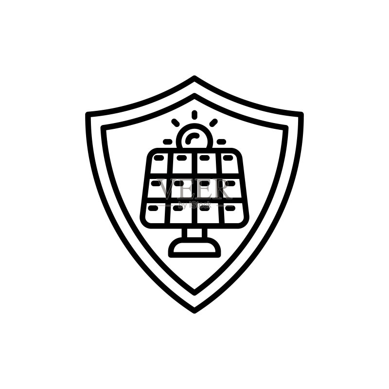 矢量安全能源图标.标识图标素材