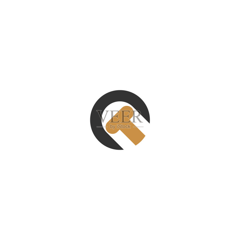 字母缩写Logo CT TC C和T图标素材