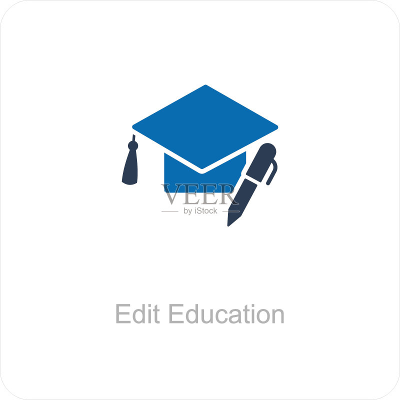 编辑教育学习图标概念图标素材