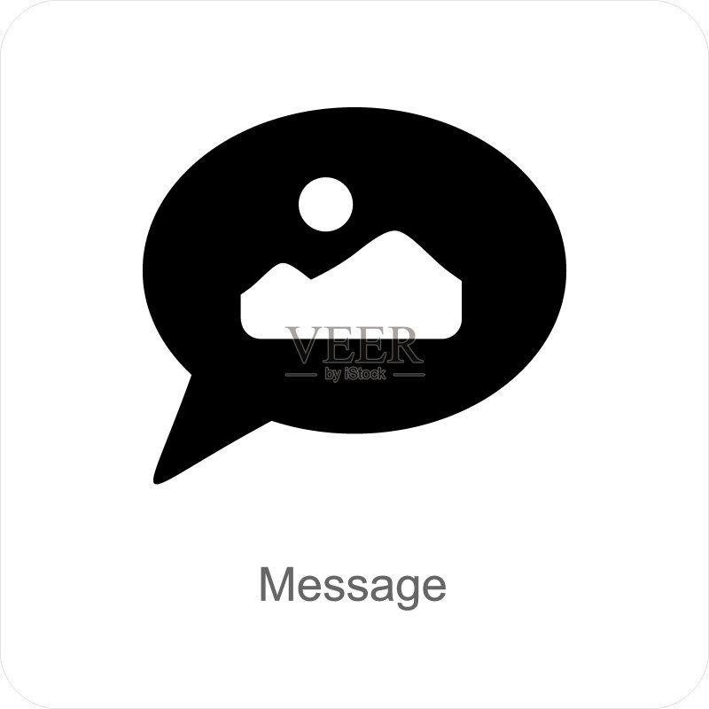 消息和聊天图标概念图标素材