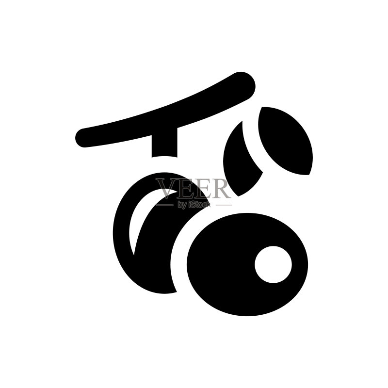 橄榄或黑橄榄图标图标素材