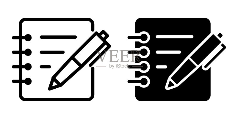 钢笔图标矢量图图标素材