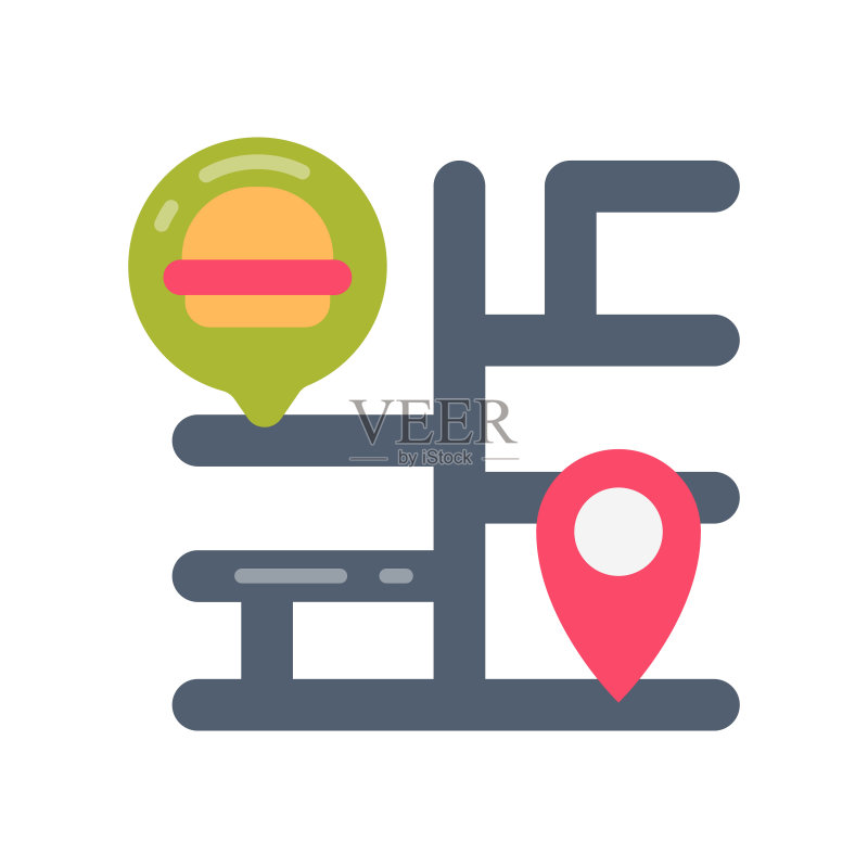 矢量订单跟踪图标。标志图标素材