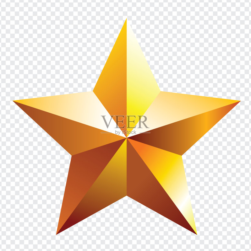 金色的星星图标素材