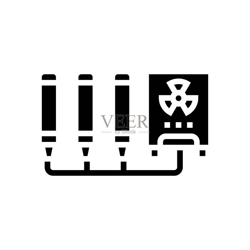 辐射监测核能标志矢量图图标素材