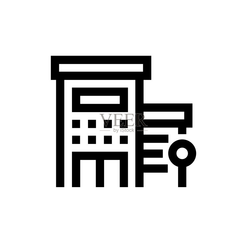购物中心线性图标，设计，像素完美，可编辑笔画。标志，符号。购买，购物车，礼品盒。图标素材