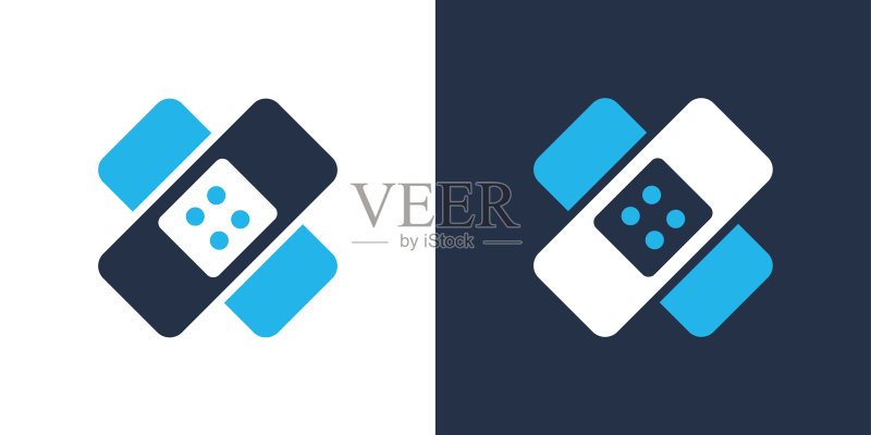 创可贴图标。实体图标矢量图，适用于网站设计、logo、App、模板、UI等图标素材
