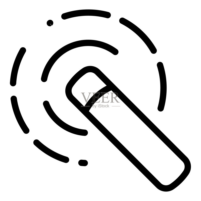 魔法棒线条图标，设计工具矢量插画图标素材
