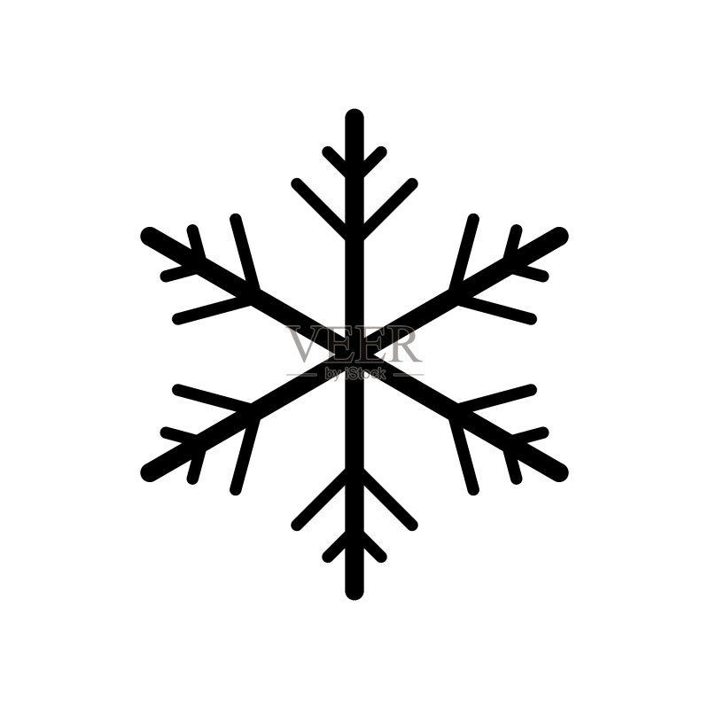 雪花图标设计图标素材