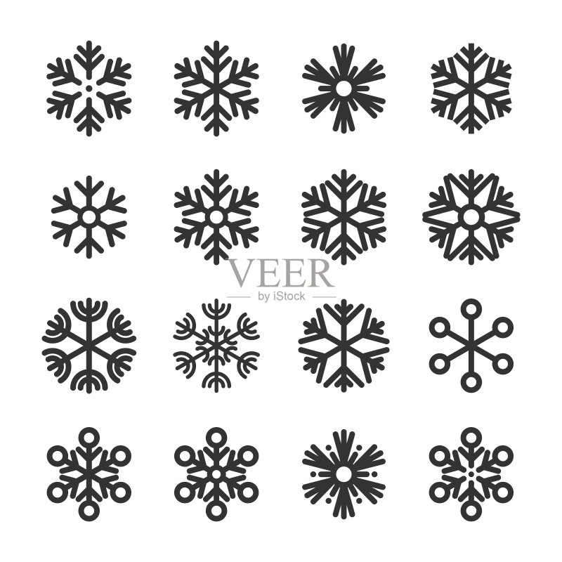雪花图标图标素材
