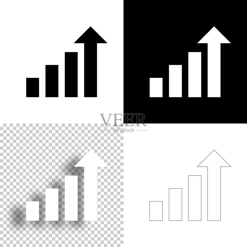 增长图设计图标图标素材