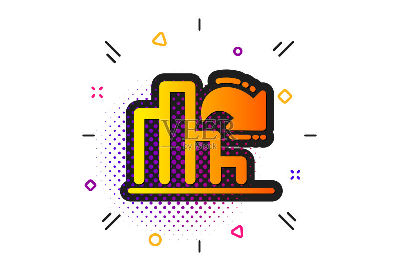 递减图表图标柱状图标志图标素材