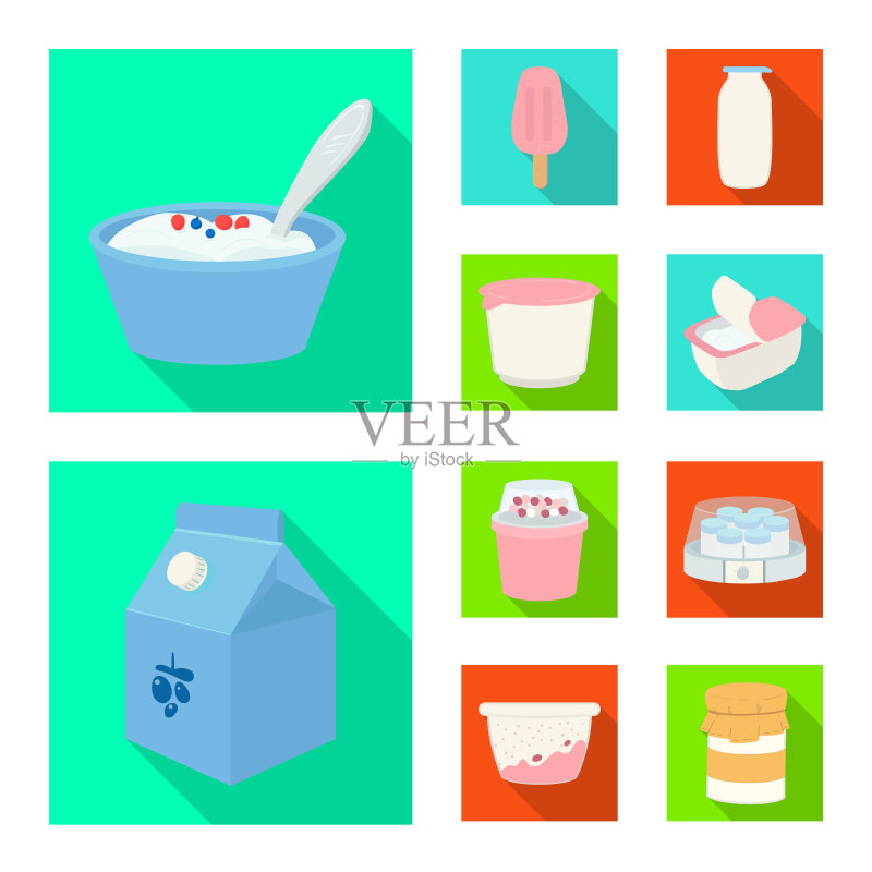 有机和乳糖图标图标素材
