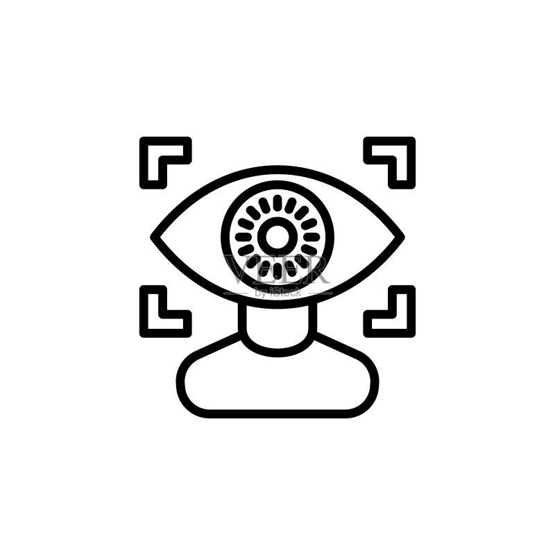 矢量视野图标。标志图标素材