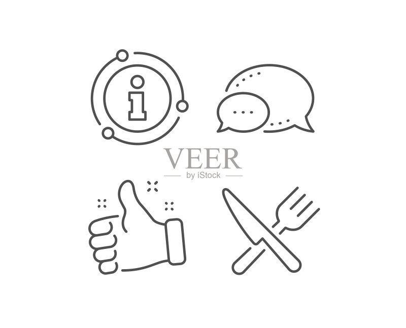 餐饮餐具标志：刀与叉图标素材