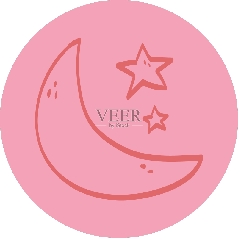 月亮和星星图标素材