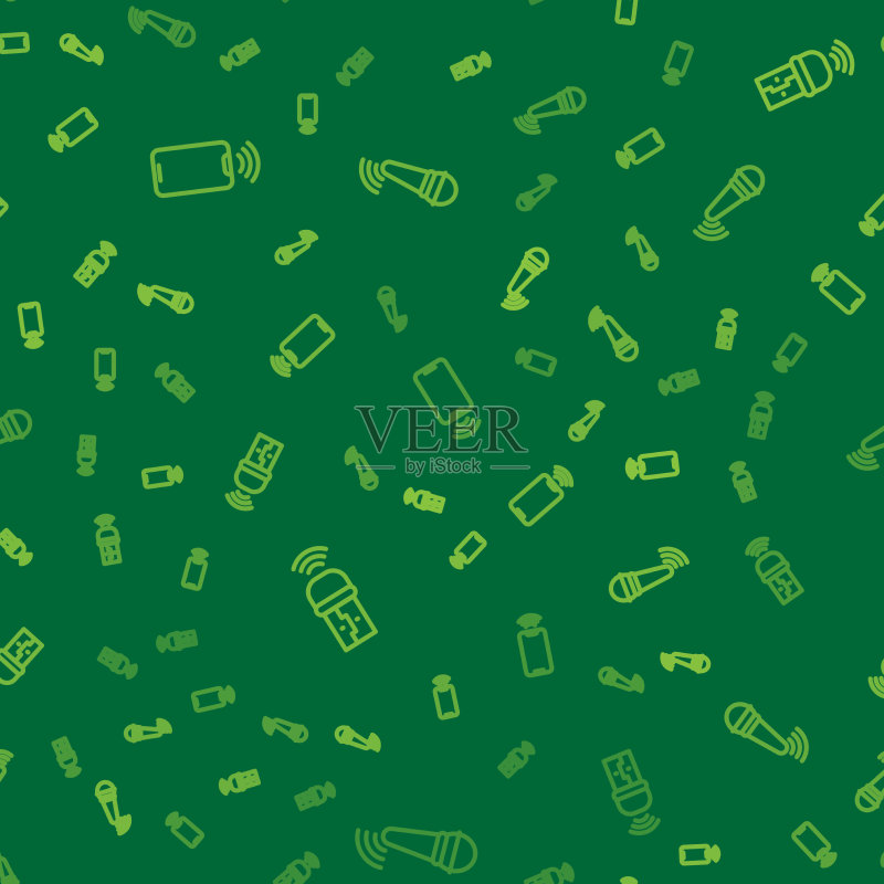 Wi-Fi无线USB适配器手机线稿图标素材