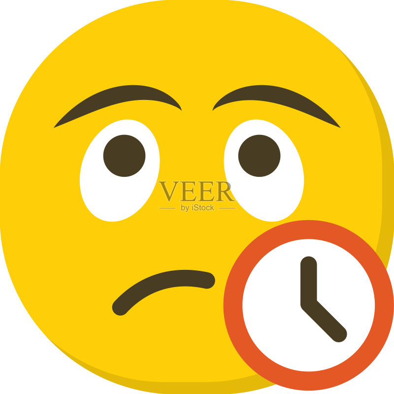 等待表情符号图标素材