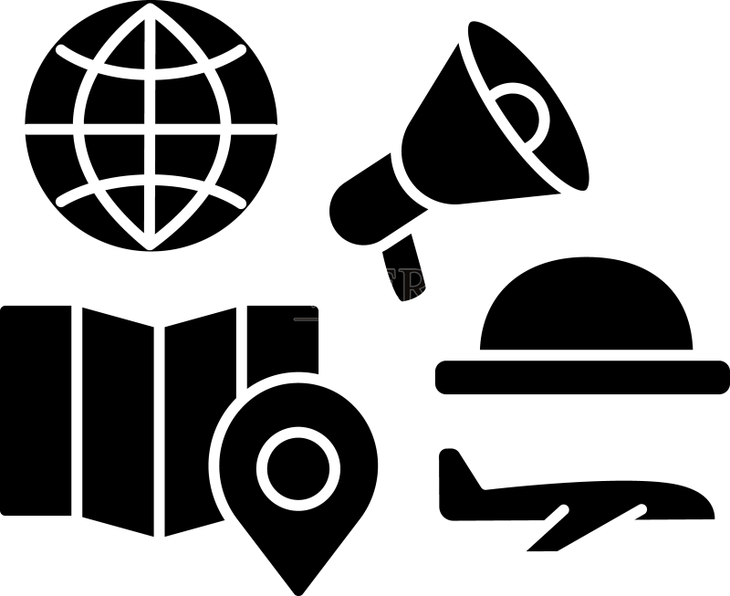 导游标志符号图标图标素材