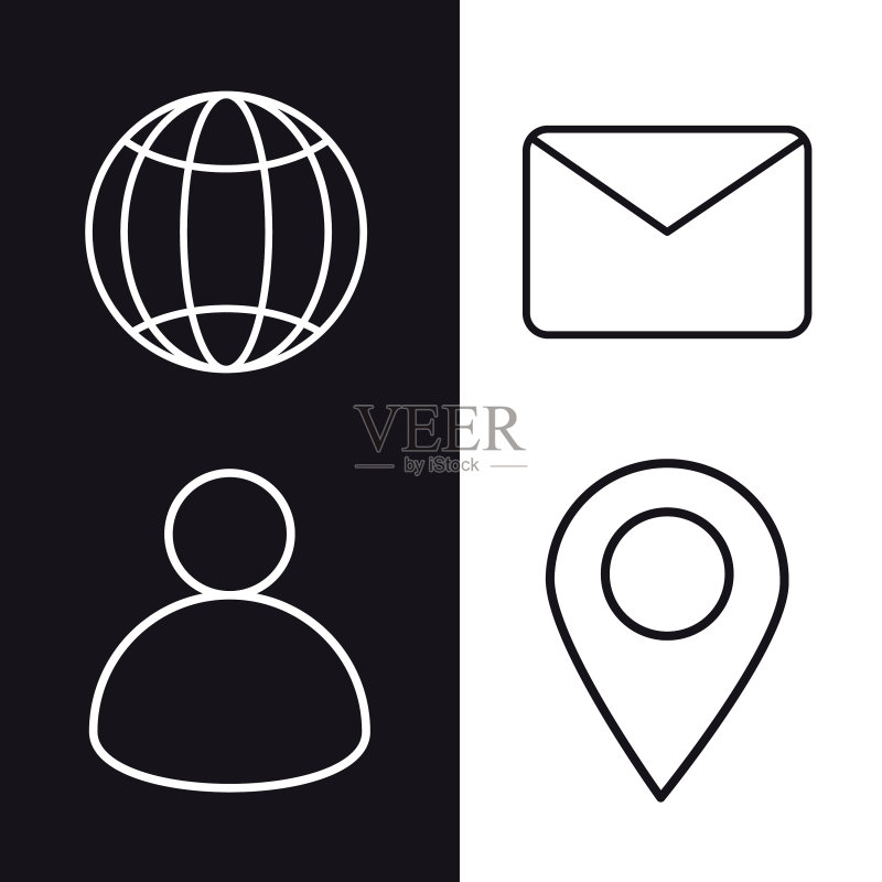 一套名片图标素材