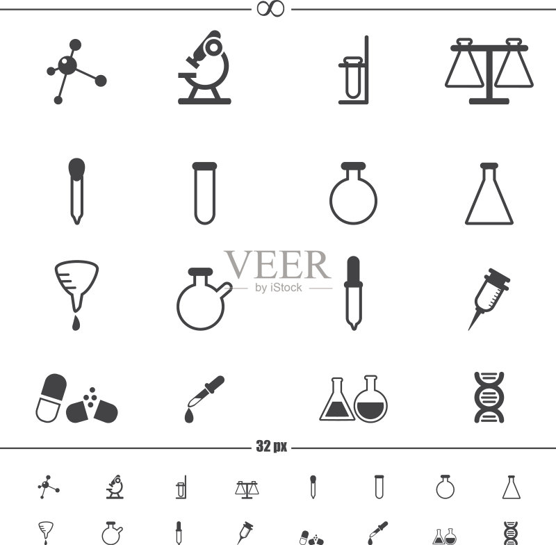 科学图标EPS10图标素材
