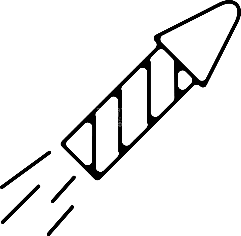 鞭炮图标，烟花简单的细线图标图标素材