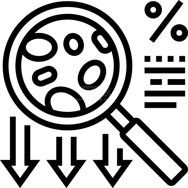 先天性红细胞生成障碍性贫血疾病线条图标素材