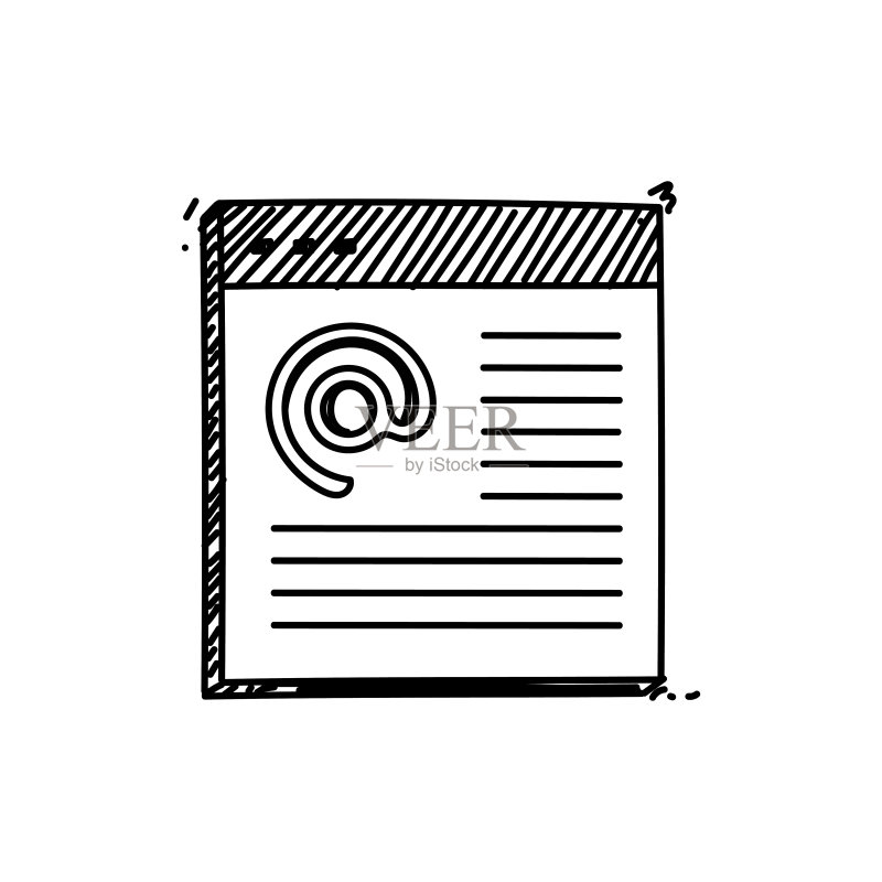 网页线条图标设计图标素材