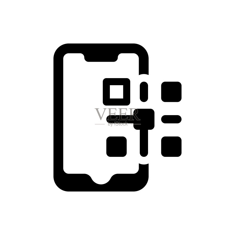 二维码智能手机图标图标素材